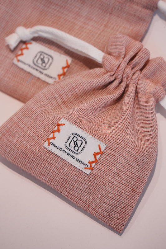 Palo Santo 聖木 | 淺橘色細紗束口袋