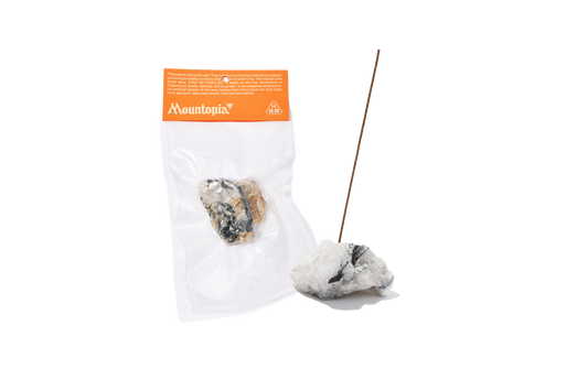 黑髮晶共生|礦石線香座